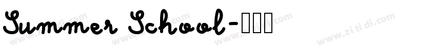 Summer School字体转换